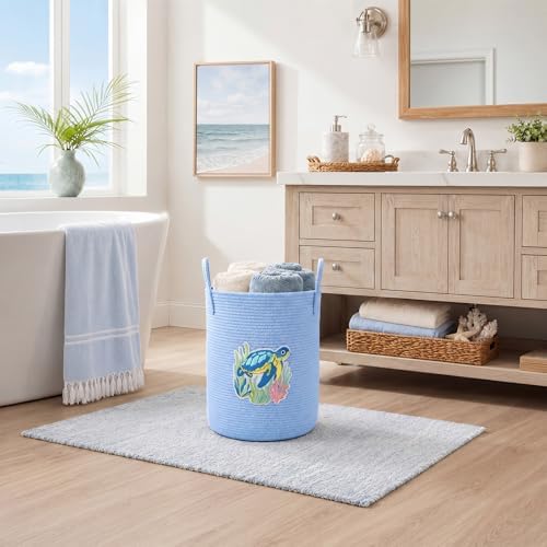 LemonRoad Laundry Hamper Large Cotton Rope Storage Basket - Image 4