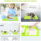 Silicone Mat for Crafts, 15.7" x 11.8" Silicone Placemats for Kids Dining Table - Image 6