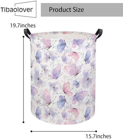 Butterfly Baby Laundry Basket Kids Hamper Animal Toy Storage Bin - Image 6