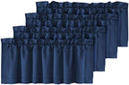H.VERSAILTEX Blackout Valances for Windows, 4 Panels 52" W x 18 by HVERSAILTEX