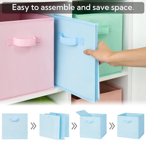 GRANNY SAYS 13 Inch Cube Storage Bins, Pastel Color - Image 5