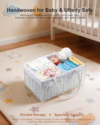 Large Baby Diaper Caddy Basket - Image 2