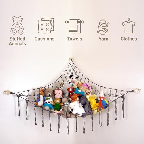 ABBY BABY Large Stuffed Animal Hammock Corner - Image 6
