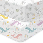 Pack N Play Sheets Fitted, Mini Crib Sheets, Breathable Soft Unisex Playard by Unknown