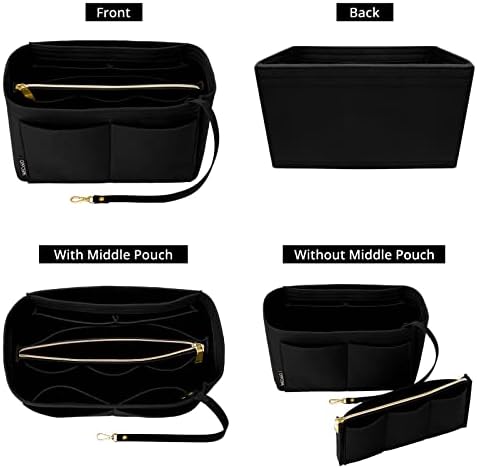 OPPOSHE Purse Organizer Insert for Handbags, Softened Felt Bag Insert Organizer - Image 6