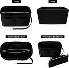 OPPOSHE Purse Organizer Insert for Handbags, Softened Felt Bag Insert Organizer - Image 6
