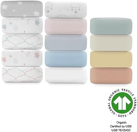 Newton Baby Fitted Crib Sheet 2-Pack, Organic Cotton - Image 4