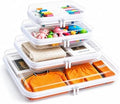 Clear Hard Shell Zipper Case, Crush-Proof Clear Zipper Pouches, TSA Approved by CEOJPA