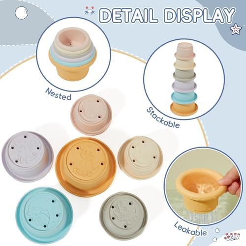 21-Piece Floating Bath Toys for Kids 1 Year and Up - Image 6
