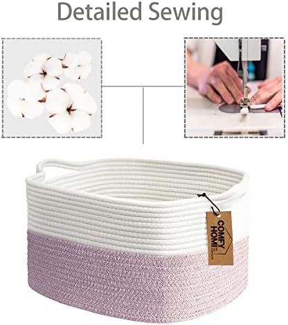 COMFY-HOMI Cotton Rope Woven Basket - Image 6