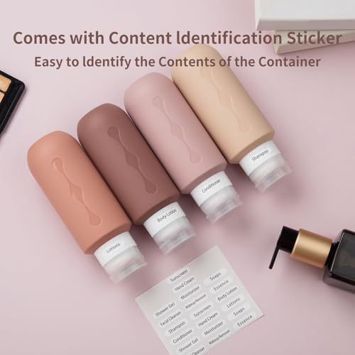 Gemice Travel Bottles for Toiletries, Tsa Approved Travel 6oz Size Containers - Image 5