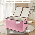 Foldable Fabric Storage Box, 16.5 x 11.8 x 9.8 inches, - Image 2