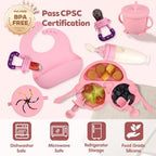 Silicone Baby Feeding Set, Miicasa Baby Led Weaning Supplies Kit - Image 3