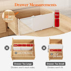 Lifewit 8" Tall Drawer Dividers, Adjustable Deep Drawer Organizer Clothes - Image 2