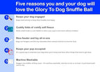 Glory To Dog Puppy/Small Breed Snuffle Dog Puzzle Ball Toy Blue Extra Small - Image 3