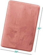 Clara Clark Bathroom Rugs, Velvet Memory Foam Bath Mat, Machine Washable Bath - Image 3
