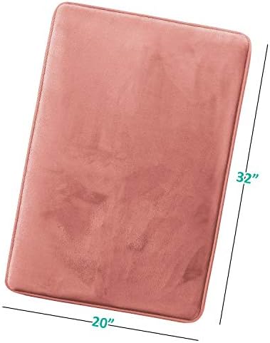 Clara Clark Bathroom Rugs, Velvet Memory Foam Bath Mat, Machine Washable Bath - Image 3