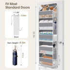 1Pack Over The Door Organizer Large Capacity Hanging Storage Room Organizer - Image 2