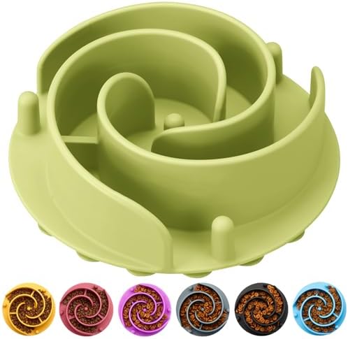 Slow Feeder Dog Bowls Insert, Animire Soft Silicone Slow Eating Dog Food Bowl by Animire