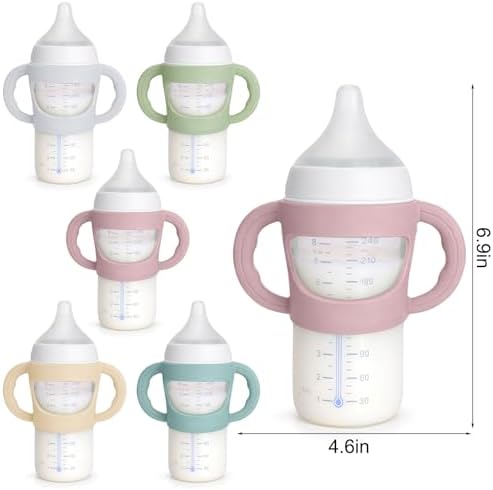 BUSOHA 2 Pack Silicone Sleeves for NUK Baby Bottles 5oz and 8oz - Image 2