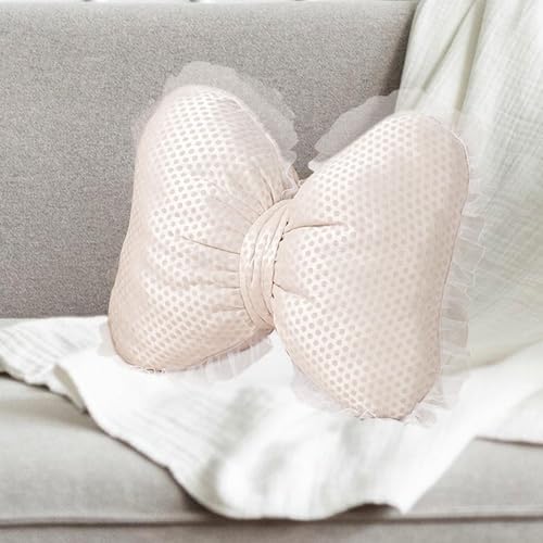 Fenteer Cute Bow Cushion, Soft Bowknot Decorative Throw Pillow, Comfortable - Image 5