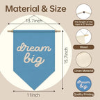Inspirational Wall Decor, Dream Big Pennant Flag Banner - Image 5