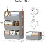 Hanging Closet Organizer Extra Large, Clothes Hanging Shelves - Image 2