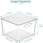 Vtopmart 8 Pack Extra Large Clear Stackable Storage Bins - Image 2