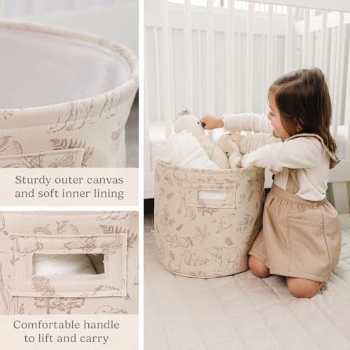 Sorrel + Fern Nursery Storage Basket, Soft Collapsible Fabric Toy Bin, Magic - Image 5