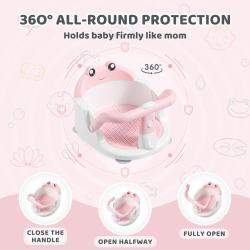 Baby Bath Seat for Babies 6 Months & up, Non-Slip Infant Bathtub Seat - Image 6