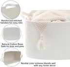 65L Large Laundry Basket with Handles, Woven Blanket Basket - Image 3