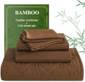 BEDSUM 4pc Toddler Cooling Bedding Set, Rayon Made from Bamboo by BEDSUM
