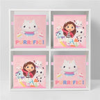 Idea Nuova Gabby’s Dollhouse Set of 2 Collapsible Storage Cubes - Image 5