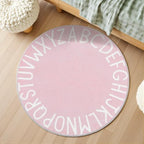 Topotdor Round ABC Area Rug, 71 Inch Soft Floor Carpet - Image 2