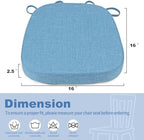 BUYUE Thickened 2.5" Dining Chair Cushions Set of 4, U-Shape High Density Foam - Image 3