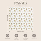GLLQUEN BABY Receiving Blankets Muslin Swaddle Blanket - Image 4