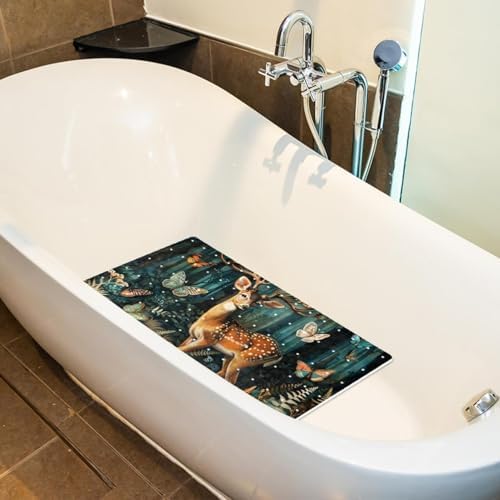Non Slip Bathtub and Shower Mat 26.8x15.1 inch, Bath Mat - Image 5