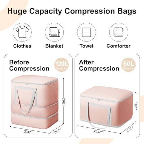 Comforter Storage Bag - 120L Bedding Storage Bags - Image 2