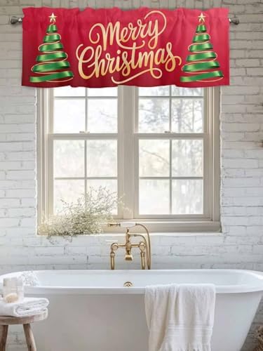Vandarllin Merry Christmas Kitchen Curtains Valances - Image 6