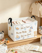 Essme Rectangular Bear Basket, Kids Baskets Empty - Image 5
