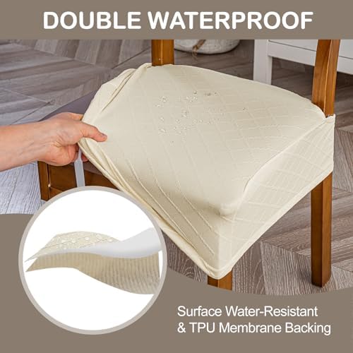 Genina Waterproof Chair Covers for Dining Room - Image 3