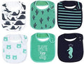 Maiwa 6 Pack Waterproof Cotton Baby Bibs by maiwa