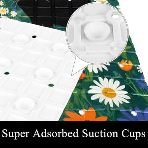 Non Slip Shower Mat Bathtub Mat 15.1x26.8 Inch, Quick Dry Bath Mat - Image 3