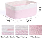 MiniArk Large Storage Baskets for Organizing, Baby Nursery, Toy Bins Box - Image 2