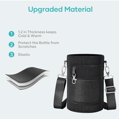 BUZIO Water Bottle Insulated Sleeve, Bottle Carrier - Image 5