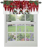 Christmas Gnomes Kitchen Curtains Valances by VandarllinHomeKitchenDecor