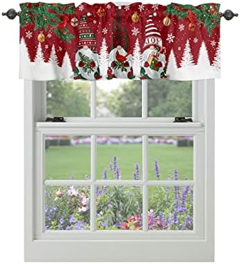 Christmas Gnomes Kitchen Curtains Valances by VandarllinHomeKitchenDecor