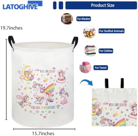 Baby Laundry Hamper kids laundry Basket Waterproof Laundry Bag - Image 2