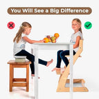 FORNEL Scandinavian Wooden High Chair - Image 5