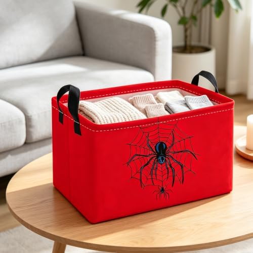 Essme Rectangular Spider Baskets, Halloween Storage Box, Cute Basket - Image 6